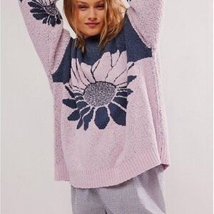 Free People In Bloom Sweater Purple XS NWOT